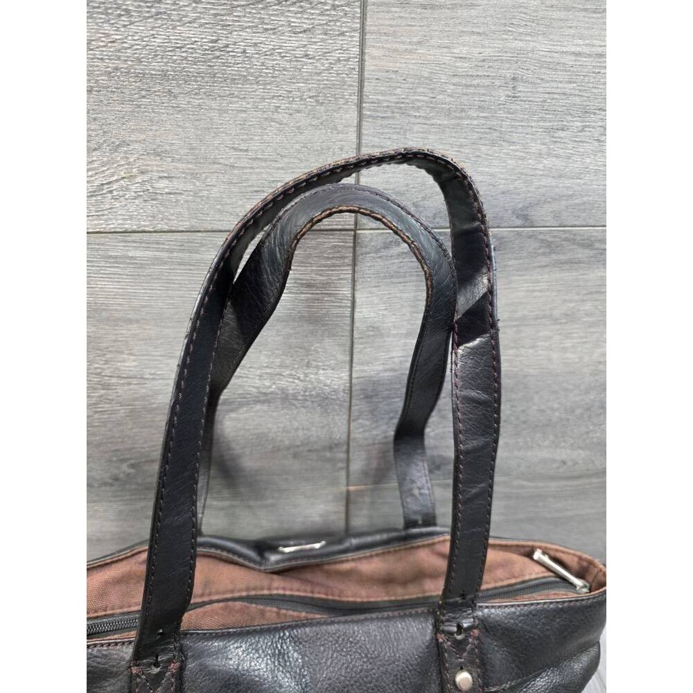 FOSSIL HUNTER SHOPPER TOTE BLACK LEATHER Bag B000760 - Picture 8 of 16